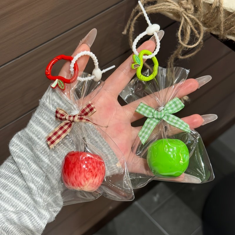 一颗苹果挂件包包挂饰钥匙扣平安果汽车装饰挂件情侣礼物创意挂件