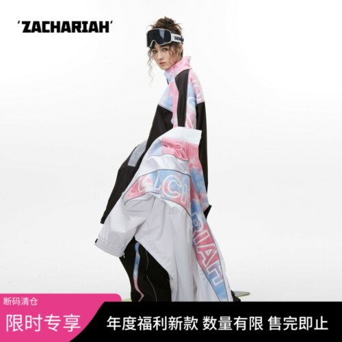 ZACHARIAH【黑粉扎染】滑雪服女