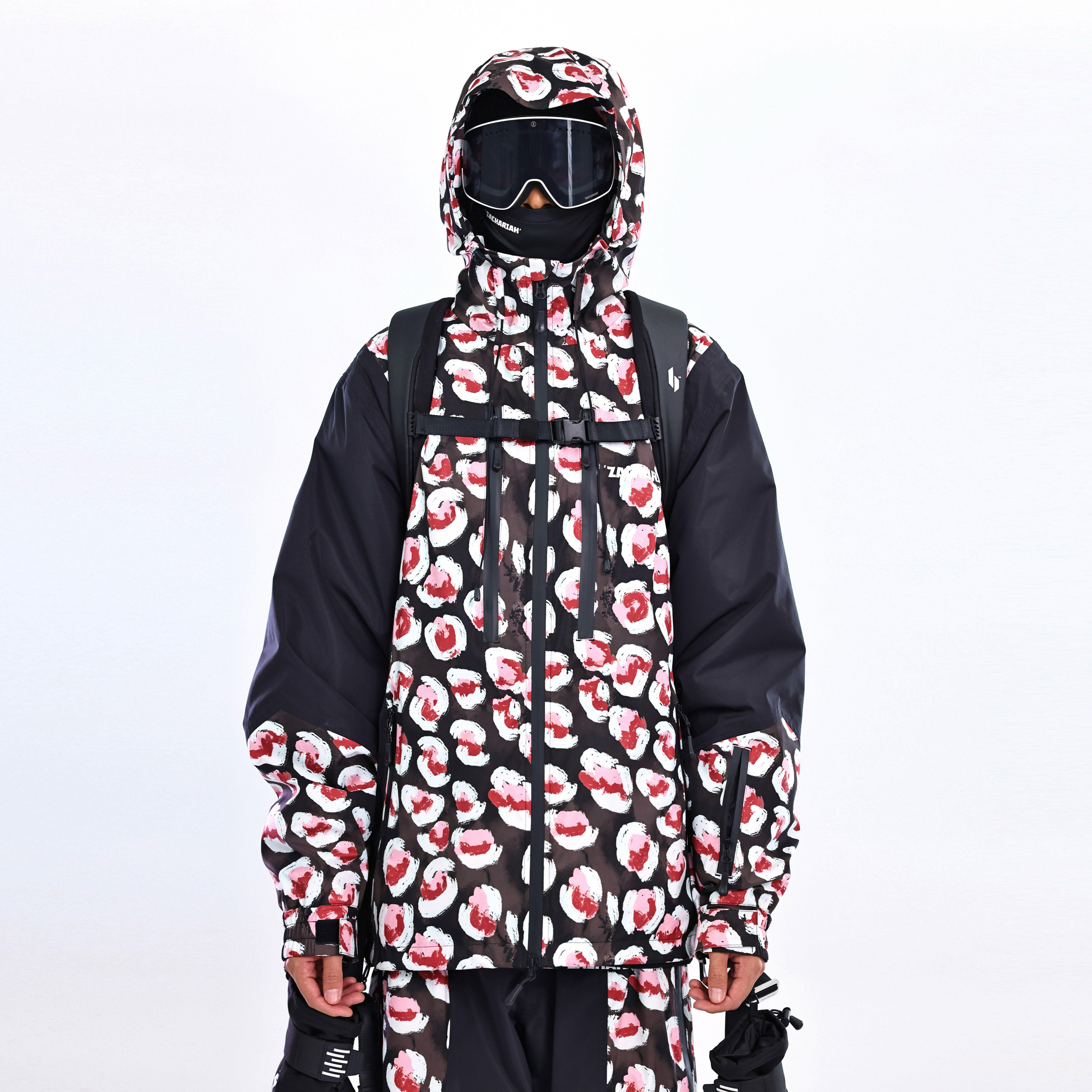 ZACHARIAH【墨韵圆斑】单板滑雪服套装女 防水雪服双板滑雪衣男款