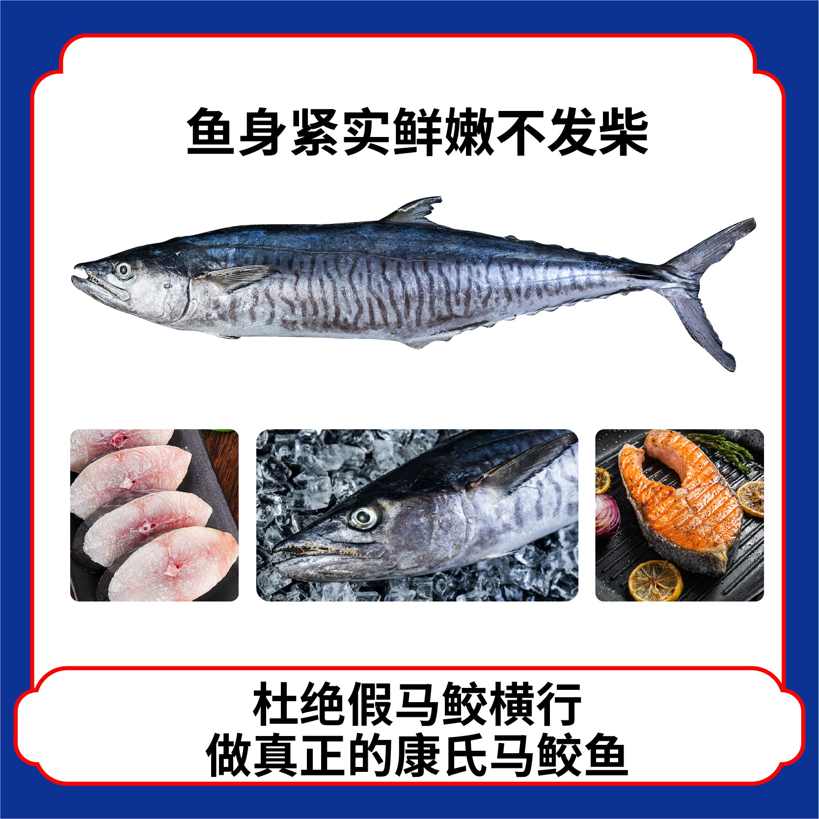 海南康氏马鲛鱼礼盒8斤装切片南海珊瑚伴生包邮食用水产新鲜活冻