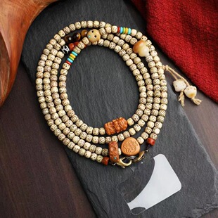 星月菩提精品原生态鸡油黄7*6mm老型珠手机斜挎包包斜挎金属卡扣