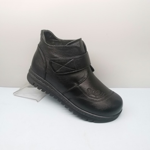 红蜻蜓妈妈鞋 CD68971001Z休闲真皮羊羔毛加厚绒短筒靴女 秋冬新款