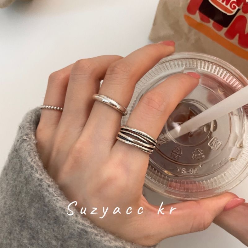 复古做旧交叉缠绕戒指女ins小众设计感开口可调节食指戒尾戒指环