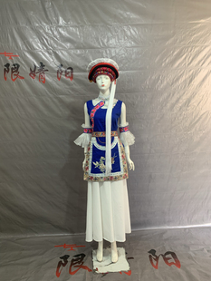 白族服装女少数民族舞蹈演出服民族头饰云南苗族服饰大理爆款旅拍