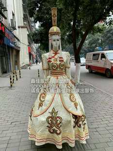 式 56个民族头饰蒙古族群舞表演赛服金奖款 蒙古族演出服装 2020新款