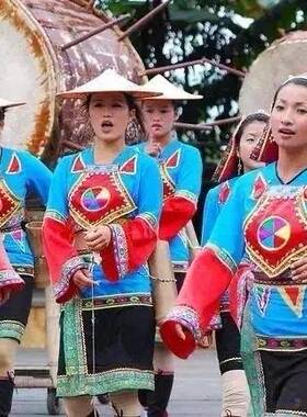 鑫佳基诺族民族服装服饰女舞蹈演出五十六56个少数民族男女组合装