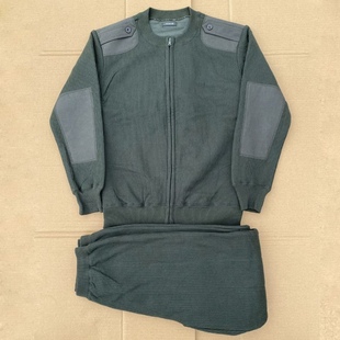 户外运动防寒保暖耐磨绿色绒衣绒裤拉链式棉衣裤绒衣裤男士