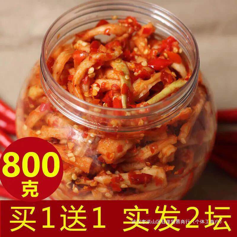 湖南特产剁辣椒香辣脆萝卜干