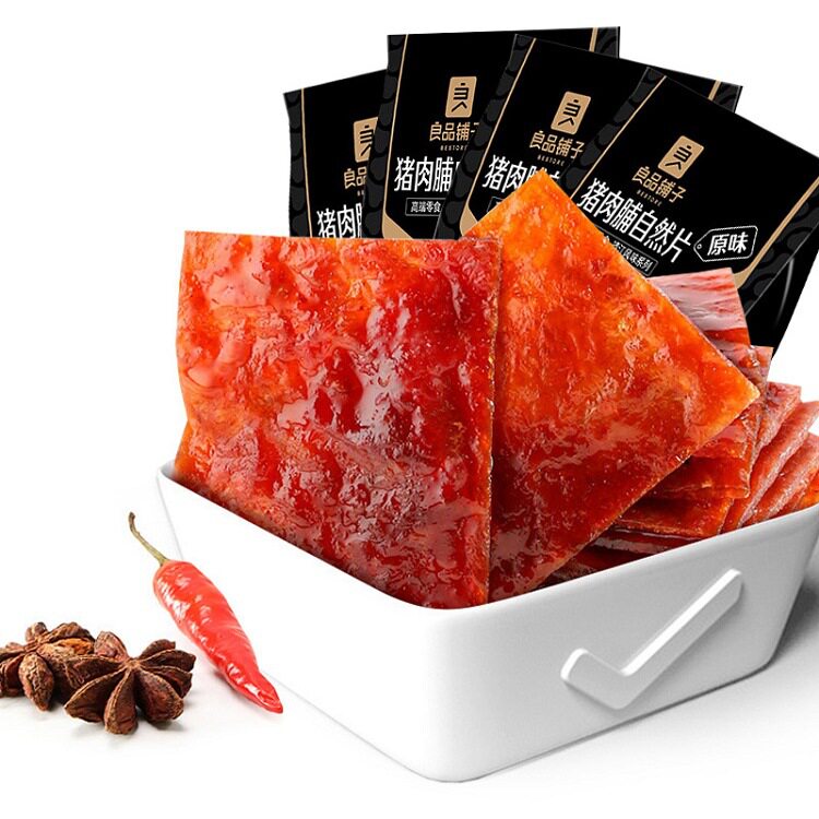包邮良品铺子猪肉脯自然片100g