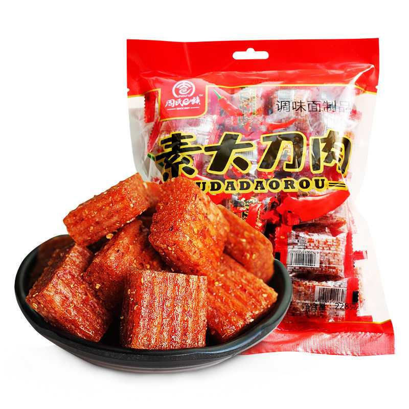 周氏e族228g素大刀肉麻辣休闲