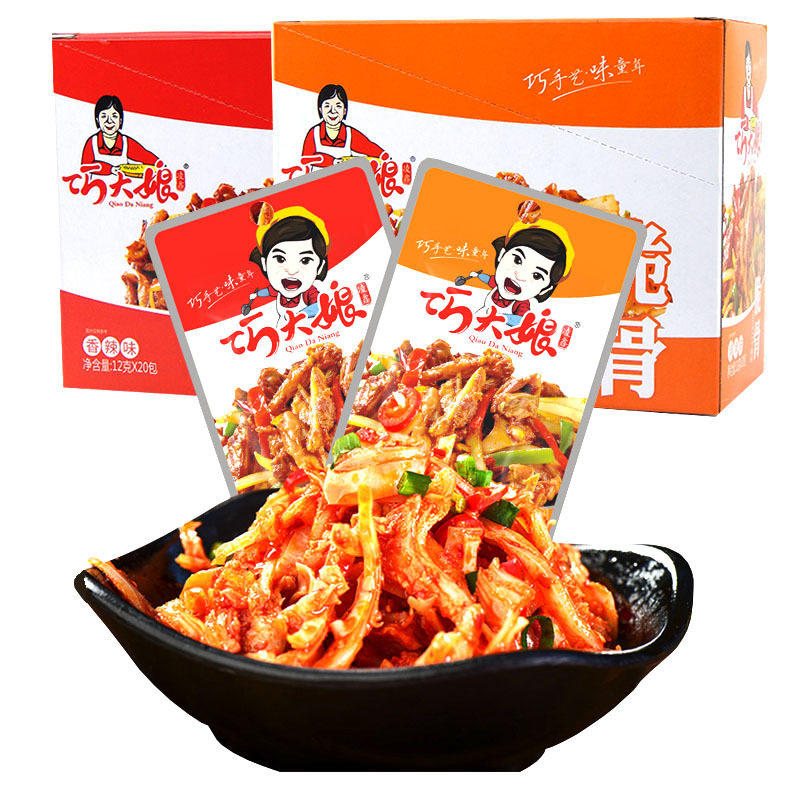 巧大娘脆骨即食零食香辣烧烤味