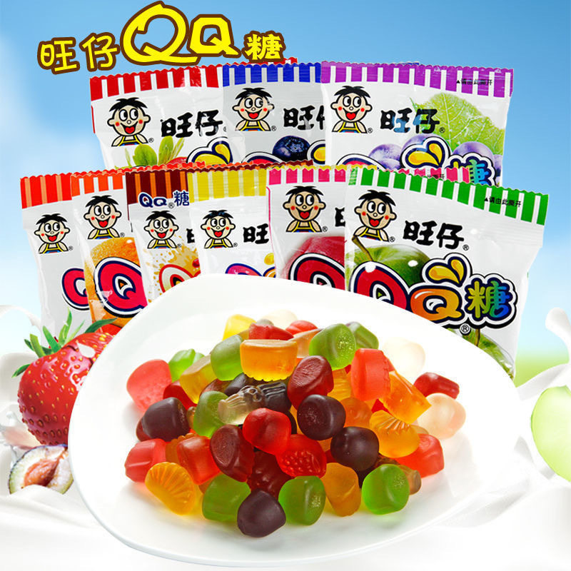棉花糖旺仔QQ软糖70g大包水果味