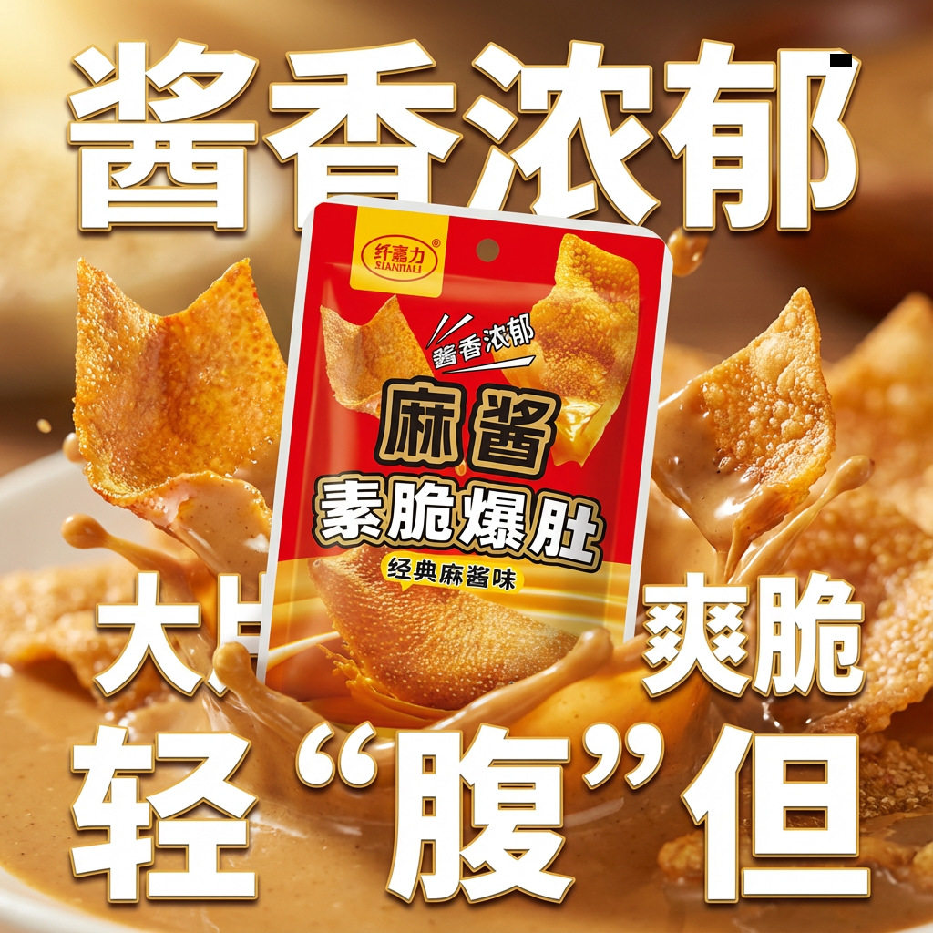魔王麻酱素毛肚辣味魔芋即食麻辣爆素肚网红食品解馋小吃零食批发