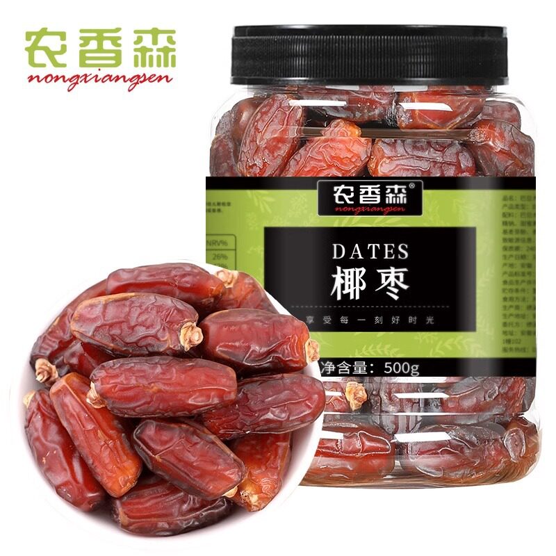 农香森椰枣干免洗即食罐装软糯