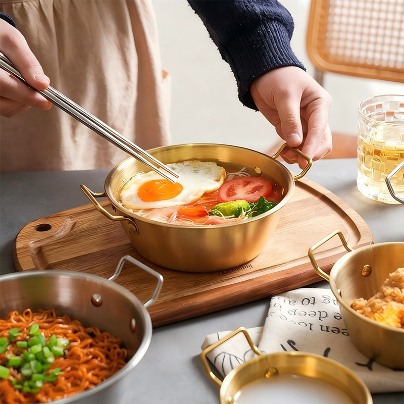 新款泡面碗304不锈钢餐具套装家用双耳面碗汤碗专用碗具不锈钢碗,餐饮具,碗,淘宝优惠券,粉丝福利购,淘宝优惠卷