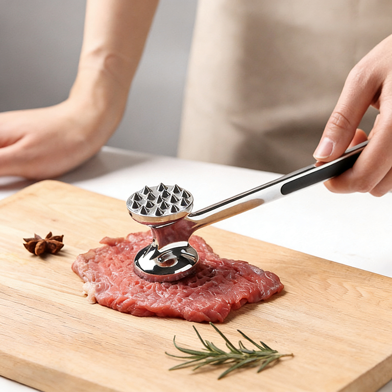 304不锈钢敲肉锤牛排专用锤大排松肉锤家用肉锤嫩肉敲打断筋神器