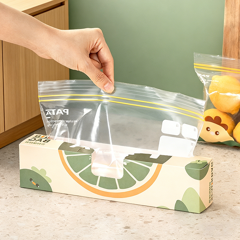 家用密封袋保鲜袋食品级封口袋冷藏食物塑封袋食品专用加厚包装袋