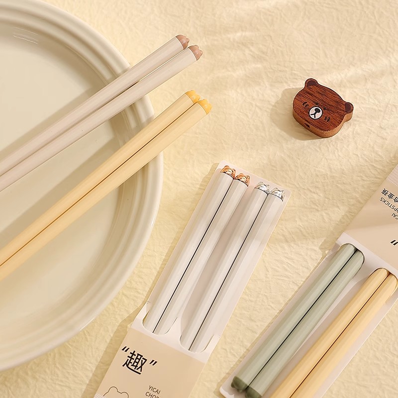 精致筷子轻奢合金分餐筷