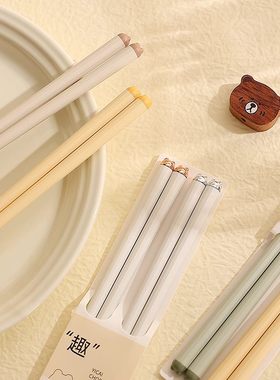 精致筷子轻奢合金分餐筷
