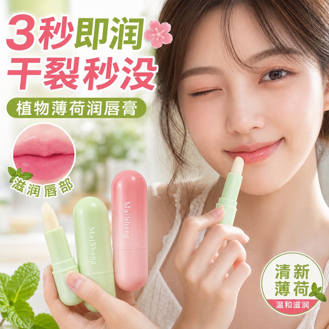 凡士林润唇膏女士秋冬季防干裂补水保湿去死皮淡化唇纹滋润学生用