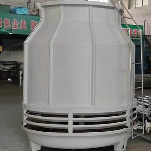冷却水塔圆形玻璃钢冷却塔设备涡轮机降温凉水塔L18