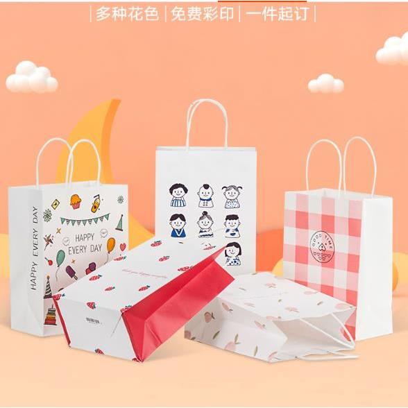 Kraft paper bags custom gift bag presents laptop bag milk