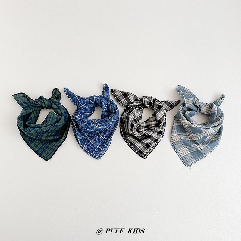 ins韩国宝宝围巾格子小方巾春秋季薄款男童英伦头巾女童三角巾潮,童装/婴儿装/亲子装,围巾,淘宝优惠券,粉丝福利购,淘宝优惠卷