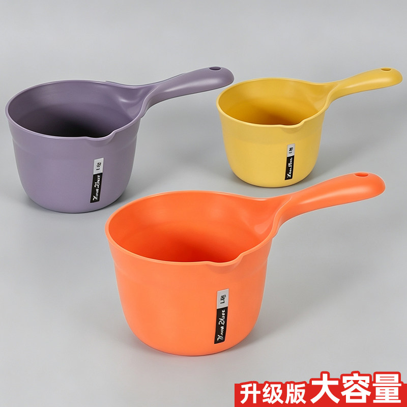 水瓢家用厨房洗菜加长手柄舀水勺图片