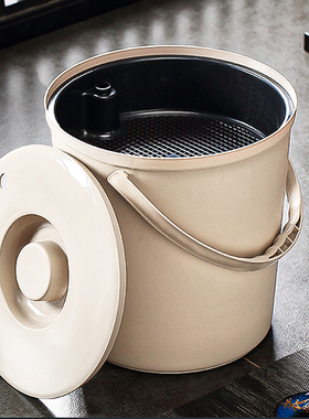 茶水桶废水桶茶渣桶茶台茶叶过滤带盖茶具配件大容量装排水垃圾桶