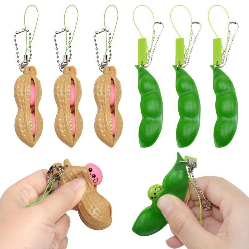 Fidget Toys Decompression Edamame Toys Antisress Popper Toy