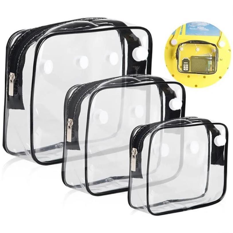 PVC Clear Bogg Beach Tote Bag Accessories Bath Wash Case Tra