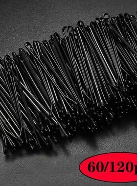 60/120pcs Black Hairpins for Women Hair Clip Lady Bobby Pins