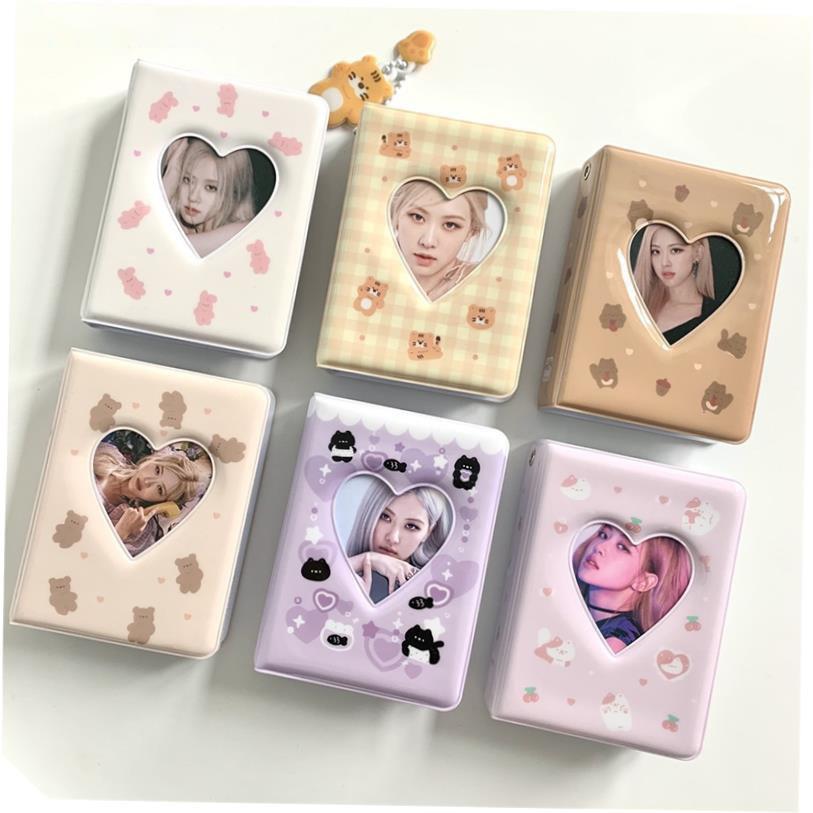 Cartoon Bear Photo Album 3 Inch Photocard Holder Korean Idol