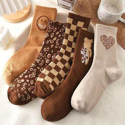 Brown socks women
