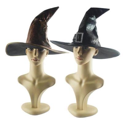 Leather Witch Wizard Hats Fashion Party Headgear Halloween