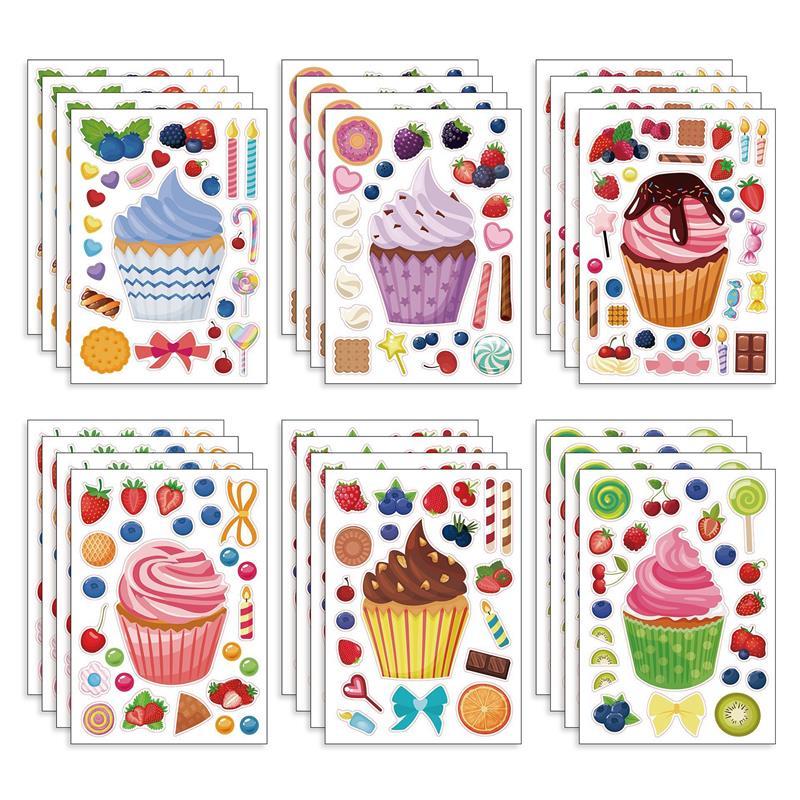 Make A Cupcake Sticker Sheets for Kids Sweet Create Your Own