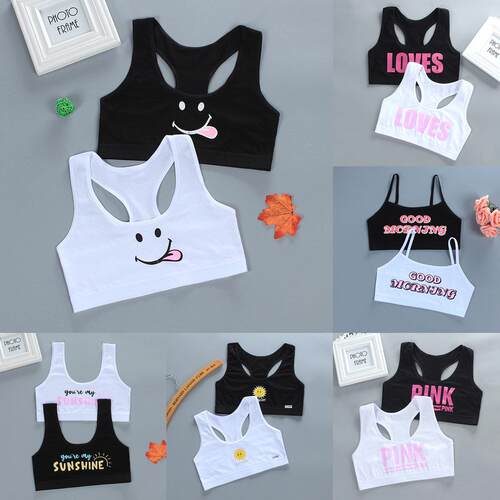 2pcs Girls Training Bras Kids Soft Underwear Girls Accessori