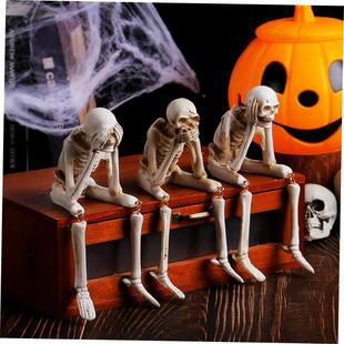 Halloween skeletons dont listen, dont look, dont tell骷髅