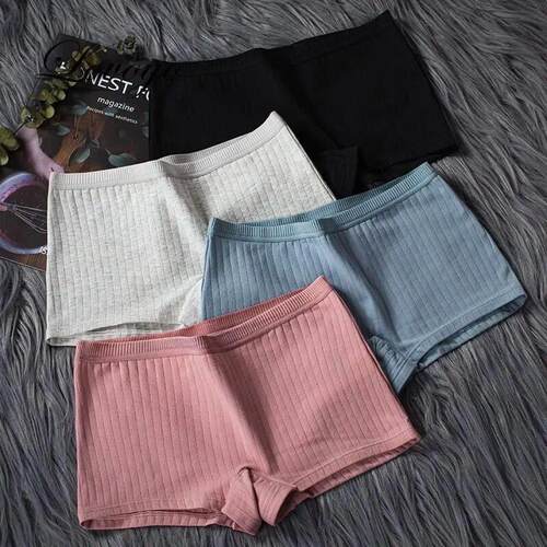 Women Boxers Underwear Cotton Ladies Safety Pants Female Sea