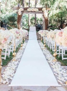 1米× 12米户外白色地毯垫，婚宴通道