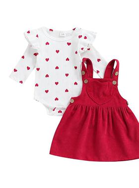 Valentine Infant Baby Girl's Two-Piece Suit, Heart P