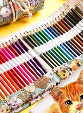 colour pencil painting students use 48 colour pencils with a