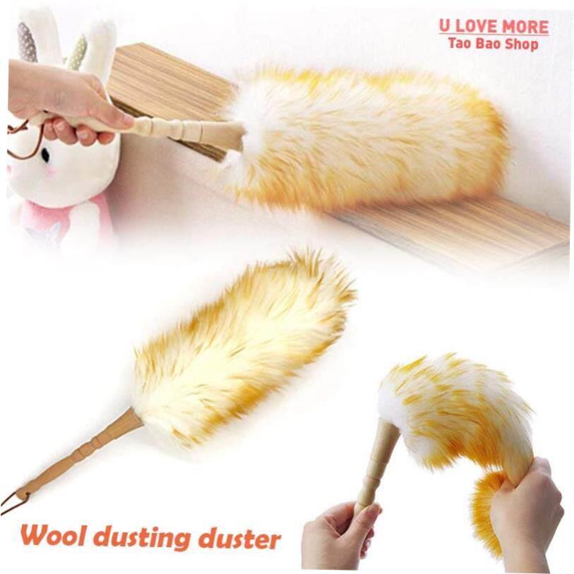 Dust Brush Household Feather Duster Dusting Cleaning Brush W - 实物图