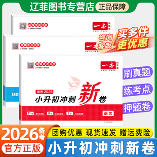 2026新版一本小升初冲刺新卷六年级下册语文数学英语人教版母题全套模拟真题卷分类专项训练小学毕业总复习升学考试试卷精选必刷题