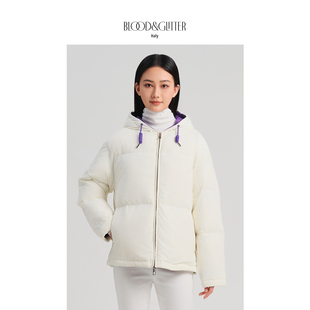 鹅绒羽绒服女短款加厚冬季2026新款小个子今年流行爆款连帽外套