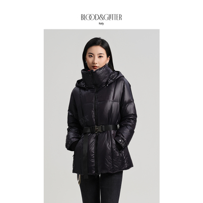 鹅绒羽绒服短款女冬季2025新款连帽加厚小个子今年流行爆款外套