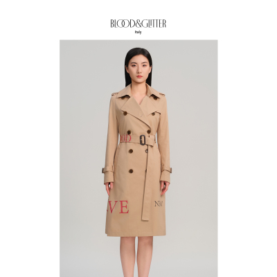 高级感双排扣气质休闲风衣外套