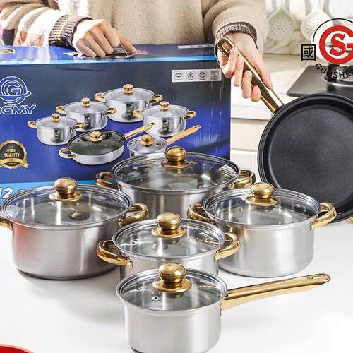 Pan set 12-piece kitchen non-stick Soup Cooker Culinary