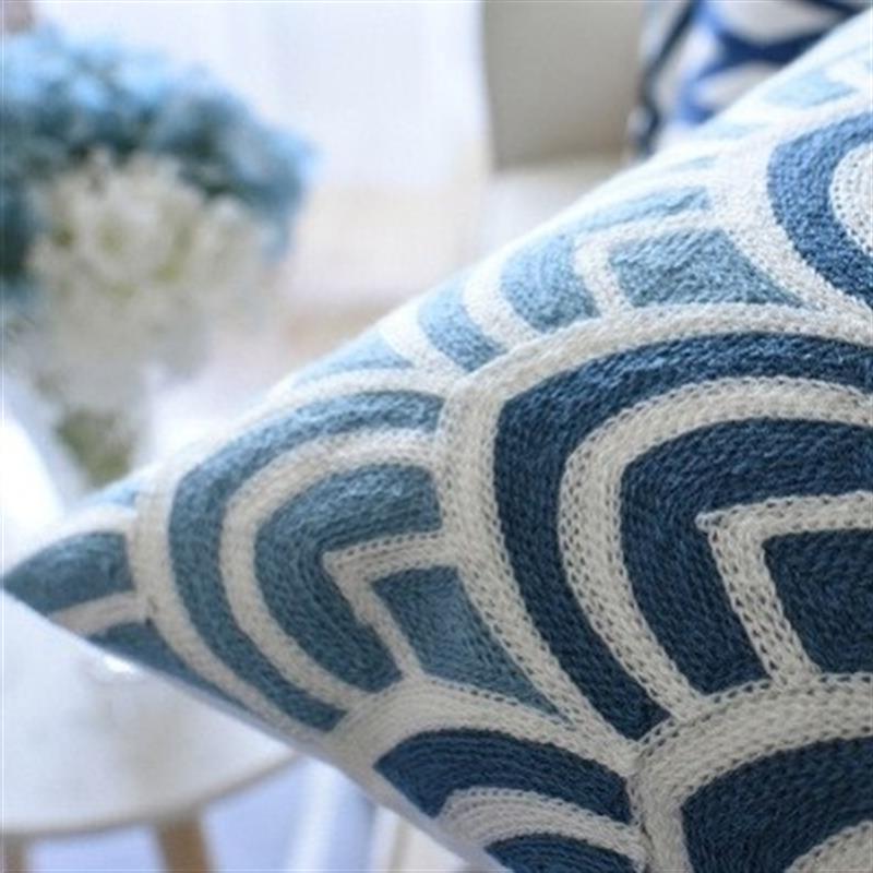 Chinese sofa retro pillowcase embroidery waist cushion cover