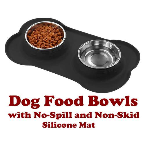 Cat Dog Bowl Pet Food Scoop Water and Food Feeder